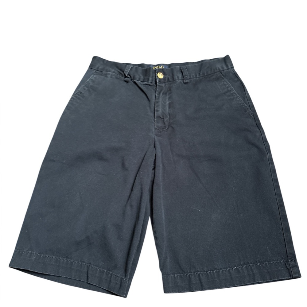 Polo by Ralph Lauren boys chino Bermuda shorts navy blue Size 18